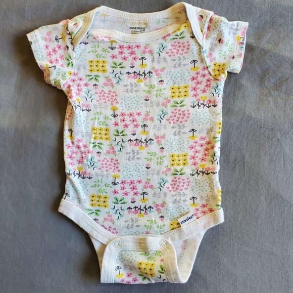 Set of 2 Oniesie Brand Baby Bodysuits 0-3 Months - Picture 2 of 4